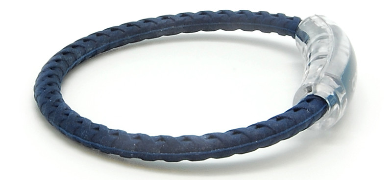 Blue & Brave Braided Navy Bracelet
(side view)