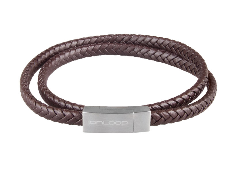 TTstyle Tir-Colors Brown Leather Bracelet Wristband NEW 