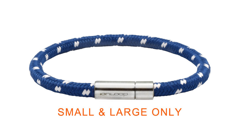 Solo Cord Ice Blue Negative Ion Bracelet
Small & Large Only