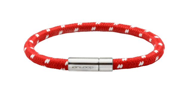 Solo Cord Apple Red Negative Ion Bracelet