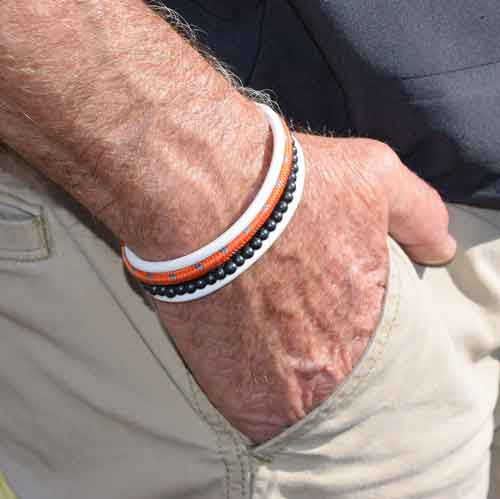 Stack your Solo Cord with other bracelets.