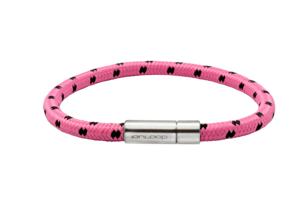 Solo Cord Flamingo Pink Negative Ion Bracelet - Small Only