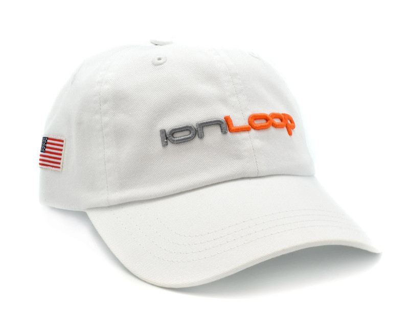 IonLoop Logo White Small Fit Hat
(front)