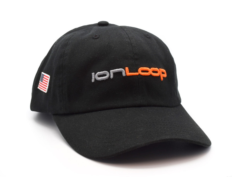 IonLoop Logo Black Small Fit Hat
(front)