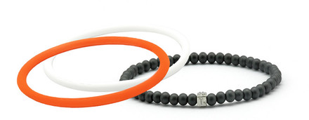 mag/fusion Orange Crush + White Pearl  Pak
1 mag/fusion magnetic Bracelet, 2 IonThins  ( Orange Crush, Pearl White)