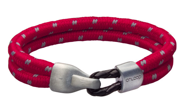 Cardinal Red Dual Cord Bracelet (front)