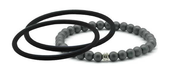 mag/fusion +PlusJet Black + Jet Black
1 mag/fusion PLUS magnetic Bracelet, 2 IonThins  (Jet Black + Jet Black)