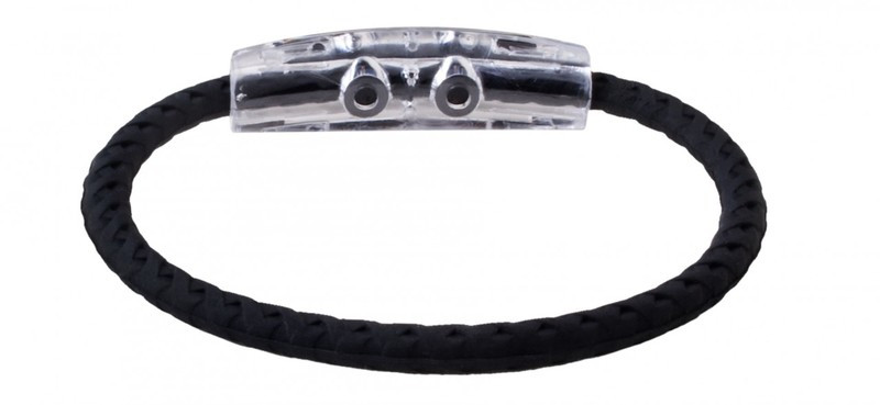 IonLoop Jet Black Braided Sport Bracelet
(back view)