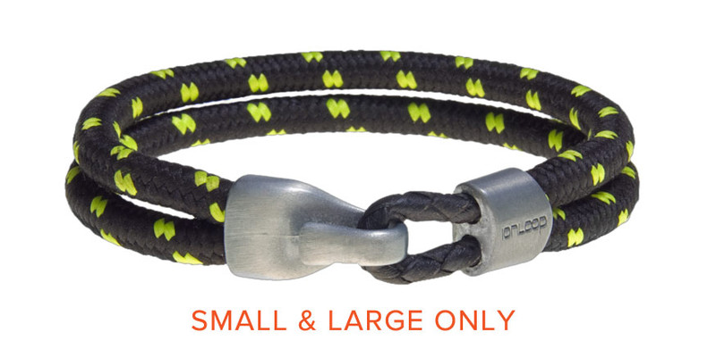 ONYX GREEN  Dual Cord Bracelet (front) Small & Large Only
