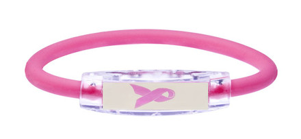 IonLoop Pink Ribbon Hot Pink Bracelet
(front view)