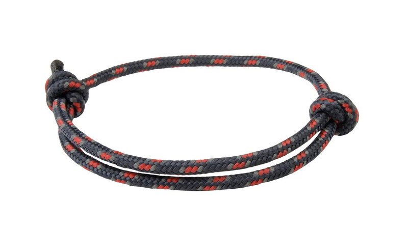 Black Red Cord  Slide Knot Bracelet Back
Back In Stock with Negative Ions