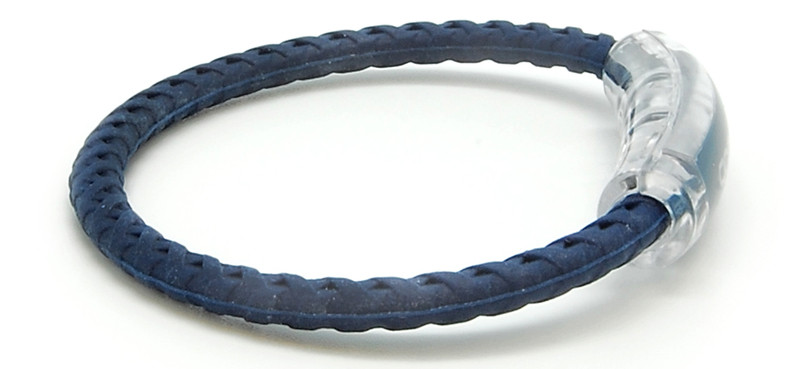 adidas Navy Blue Braided Bracelet (side view)