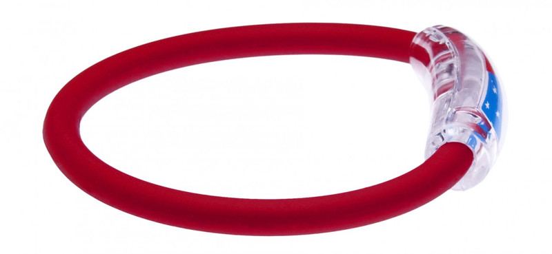 IonLoop Red USA Flag Bracelet
(side view)