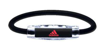 adidas Black Smooth Bracelet (front view)