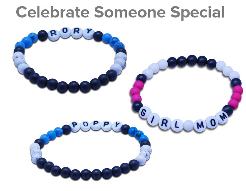 Celebrate someone special with our personalize mag/fusion plus bead bracelet.