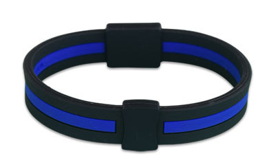 IonLoop's Black Stripe Ionic Band is made of comfortable silicone, the band goes from workout to workplace seamlessly.
(front view)