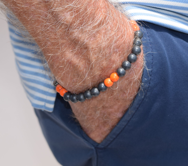 Magfusion Plus Orange magnetic stone bracelet