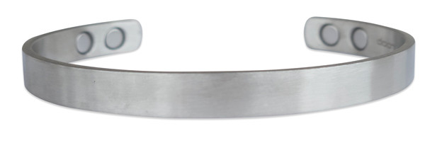 The Classic Stainless Steel Cuff Magnetic Bracelet - One Size for a Medium/Large wrist