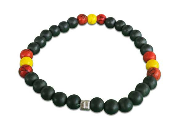 Crafted with matte slate-gray magnetic beads and vibrant accent stones, each bracelet delivers a sleek athletic look while supporting everyday wellness.