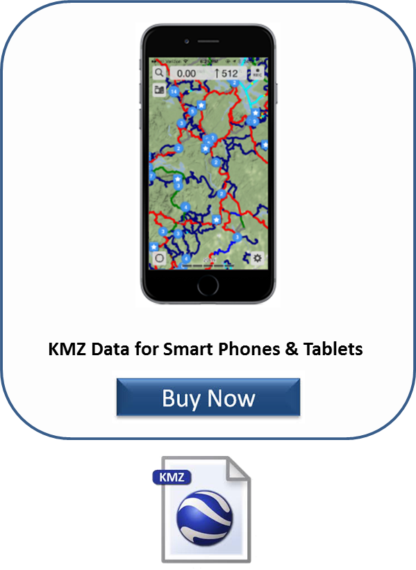 GPS trail data in KMZ format