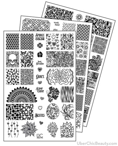 UberChic Nail Stamp Plates - Collection 7 | Available at www.girlybitscosmetics.com