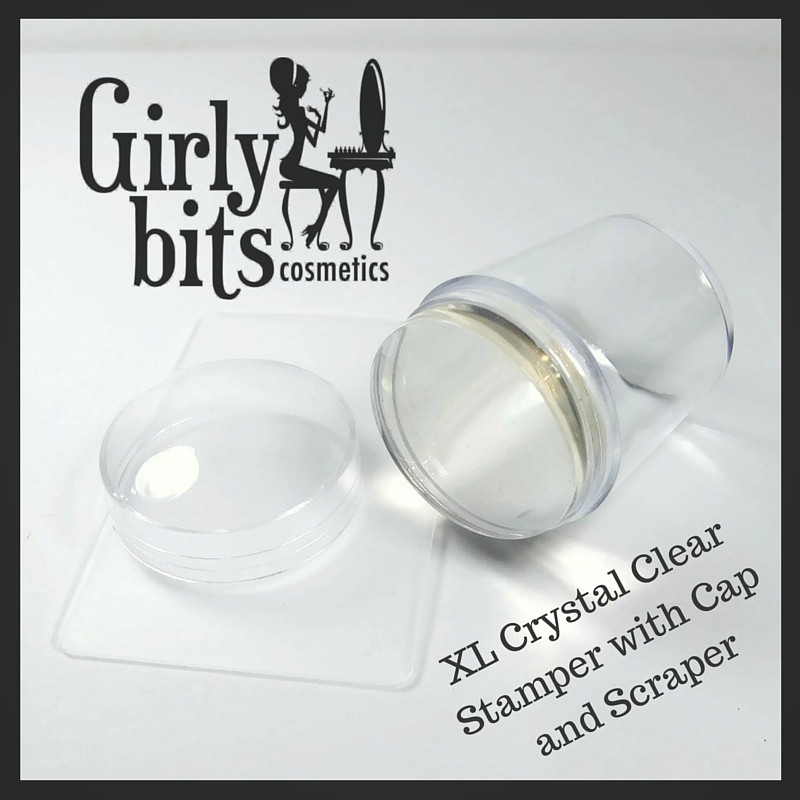 Xl Crystal Clear Stamper W Cap Girly Bits Cosmetics