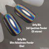Comparison of Ultra Holochrome and Full Spectrum powder by Girly Bits | Swatch by Nail Experiments