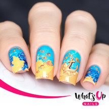 AVAILABLE AT GIRLY BITS COSMETICS www.girlybitscosmetics.com Fishin For Gold Water Decals by Whats Up Nails | Photo credit: IG@solo_nails