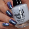 Girly Bits Cosmetics Now & Then (a tribute to Guns N' Roses) from the Concert Series Collection (with Old, New, Borrowed, and Blue from the Bridal Bliss Collection for stamping) | Swatches courtesy of Manicure Manifesto