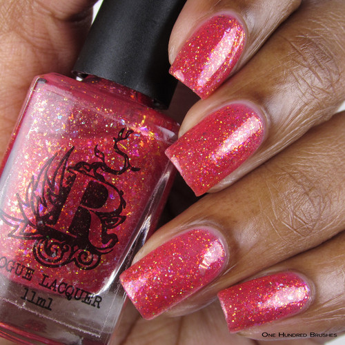 Shell Yeah (Sirens of Summer Collection) by Rogue Lacquer available at Girly Bits Cosmetics www.girlybitscosmetics.com  | Photo courtesy of One Hundred Brushes