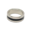 Silver and black neodymium ring magnet - Girly Bits