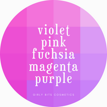 Girly Bits Prototypes - Violet and Fuchsia  Colours (violet, pink, purple, fuchsia, magenta, etc)