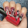 Down Comes The Blood Fluid Art Polish by Baroness X