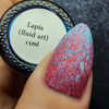 Lapis Metallic Bright Blue Fluid Art Polish by Baroness X