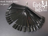Black nail polish swatch sticks. Package of 50. Available at Girly Bits Cosmetics.