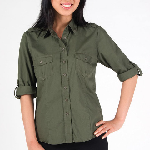military shirts radar corporate plus sleeves ladies womens plain zoom hover clothing