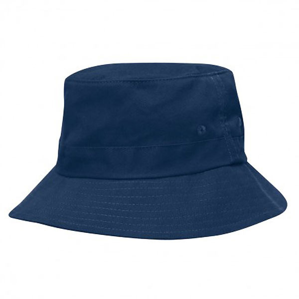 Kids Plain Cotton Twill Bucket Hat Toggle Sports Club School Sun