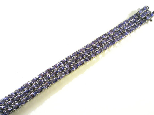 3 strand tanzanite bracelet