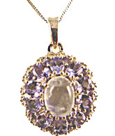 Moonstone and Tanzanite Pendant