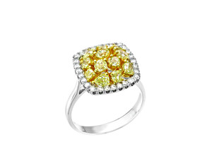 Natural Fancy Colored Diamond Ring