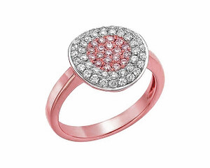 Natural Pink Diamond Ring