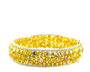 Natural Fancy Colored & Fancy Yellow Diamond Bracelet