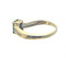 Blue Sapphire and Diamond Gold Ring - side