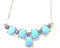 Sleeping Beauty Turquoise and Blue Sapphire Necklace