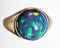 African Opal Gold Ring