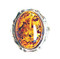 Baltic Amber Silver Ring