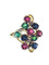 Ruby, Sapphire, Emerald and Diamond Ring