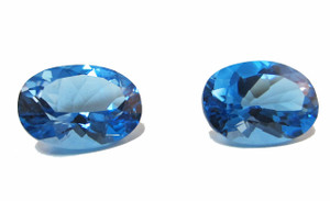 Swiss Blue Topaz Matched Pair