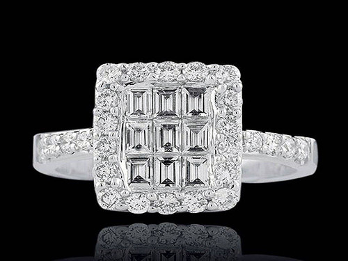 argyle white diamond cocktail ring