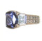 Tanzanite and Diamond Designer Ring